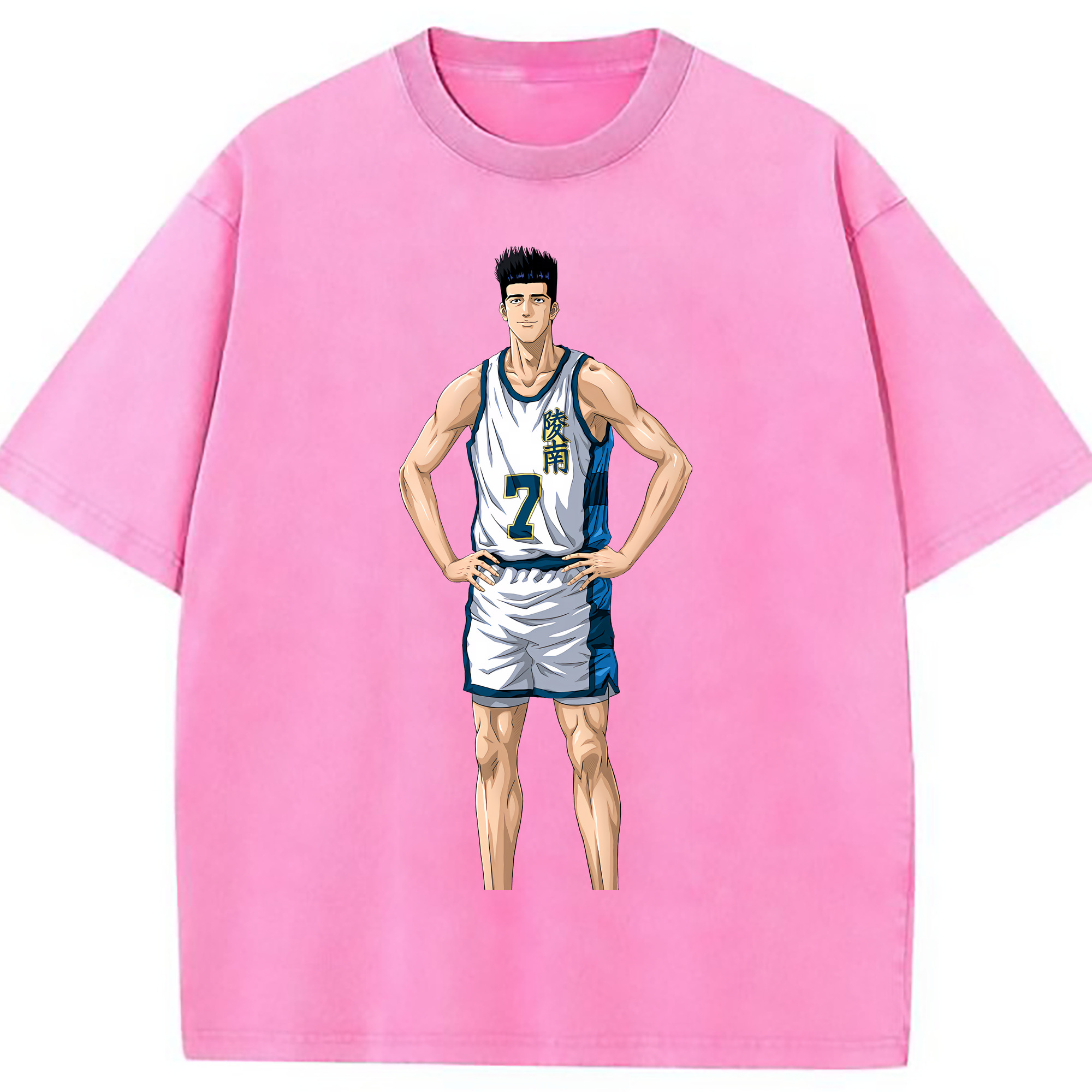 （画像用） SLAM DUNK／スラムダンク 綿100% ヴィンテージ風 半袖Tシャツ（フロントプリント）
